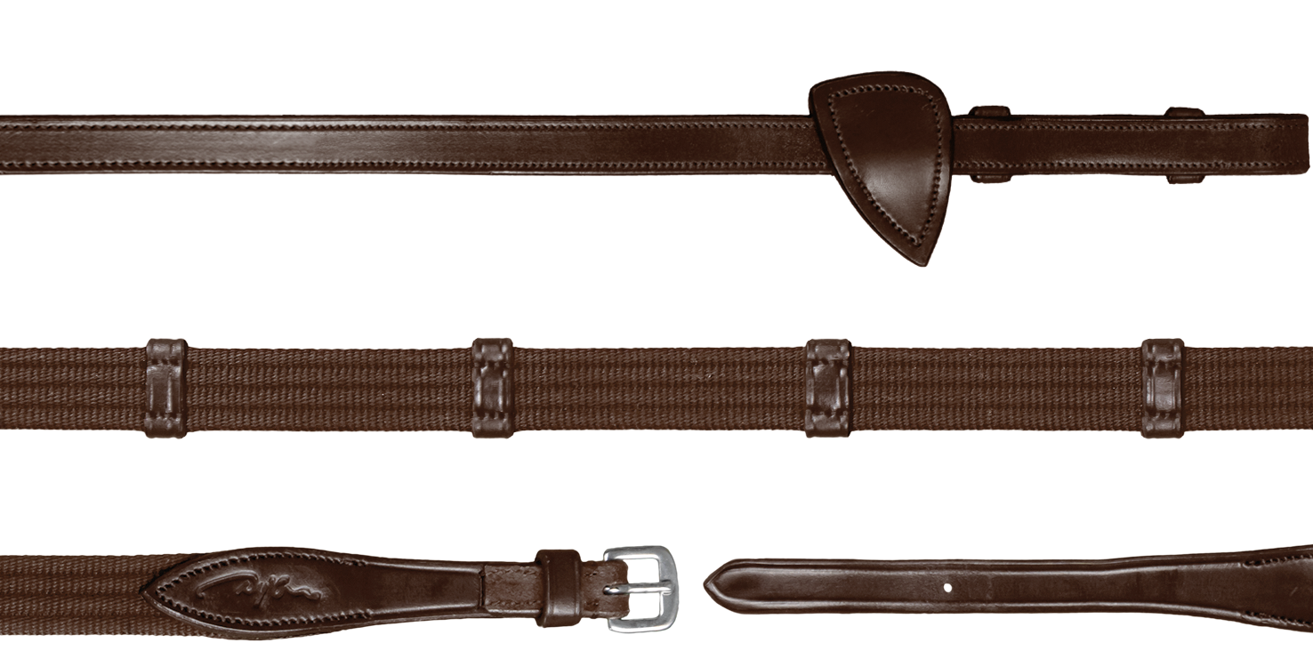 Dyon 5/8" Gurtzügel mit 9 Lederstoppern New English Collection