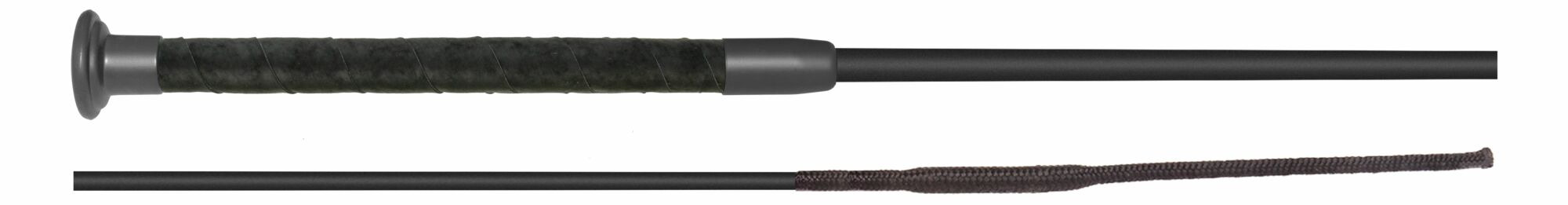 Fleck Dressage Whip Economy SilkTouch Graphite Premium