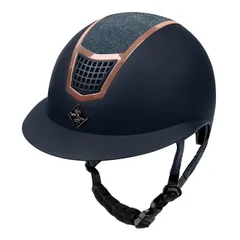Fair Play Cap Reithelm Eclipse Wide Visor Navy Rosé Goud