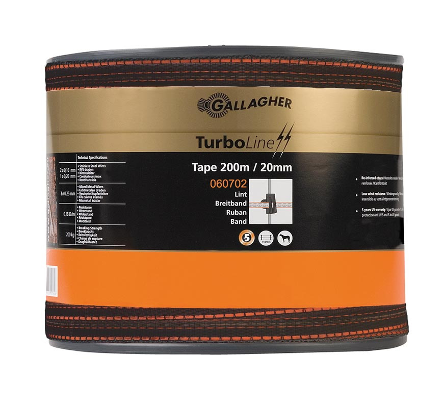 Gallagher TurboLine Tape 20 mm (terra, 200 meters)