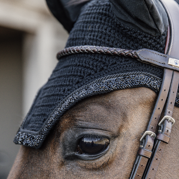 Kentucky Ear Bonnet Wellington Glitter Stone Soundless