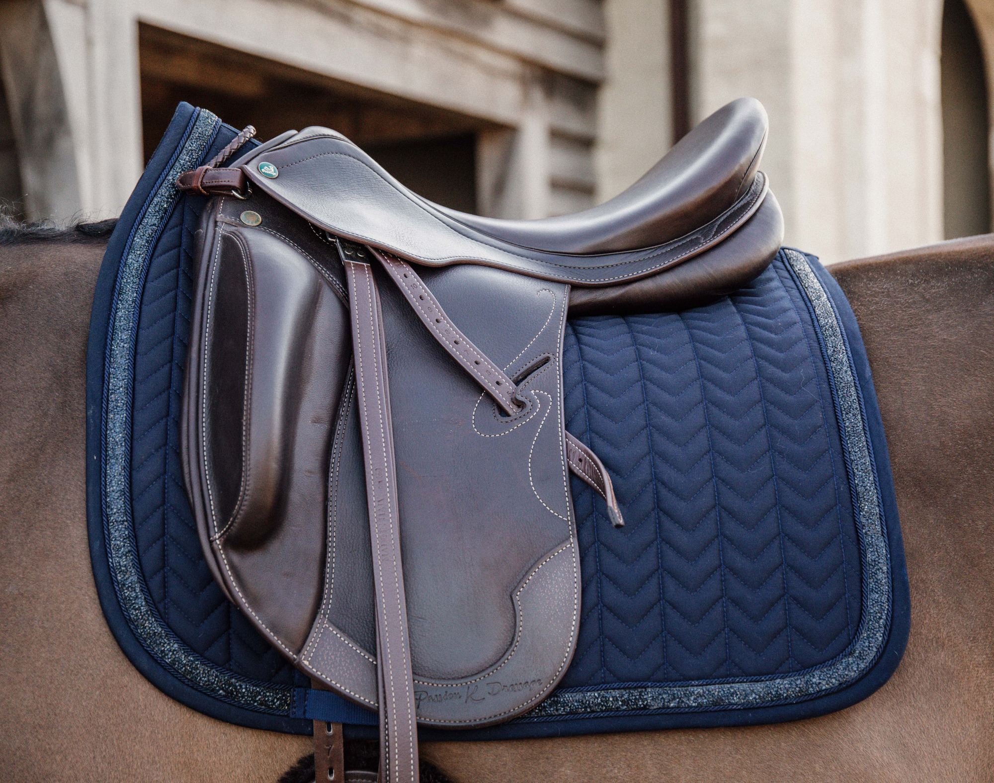 Kentucky Glitter Stone Dressage Saddle Pad