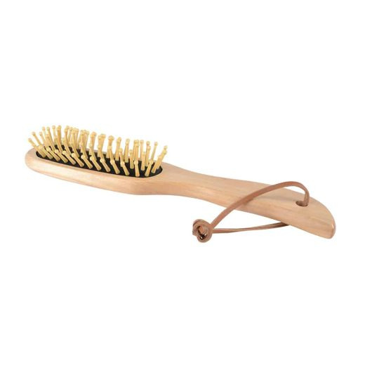 Borstiq Mähnen- und Schweifbürste mit ergonomischem Holzgriff