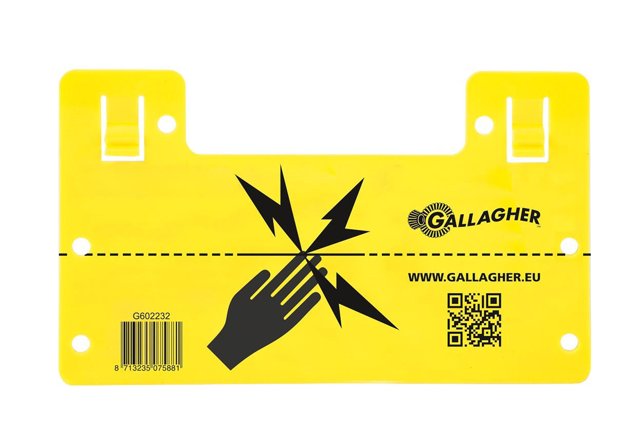 Gallagher EU Warnschild (universell)