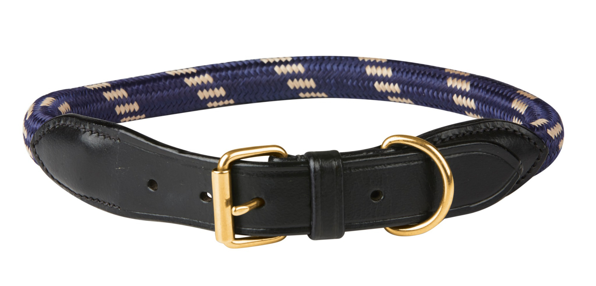 Weatherbeeta Rope Leather Dog Collar