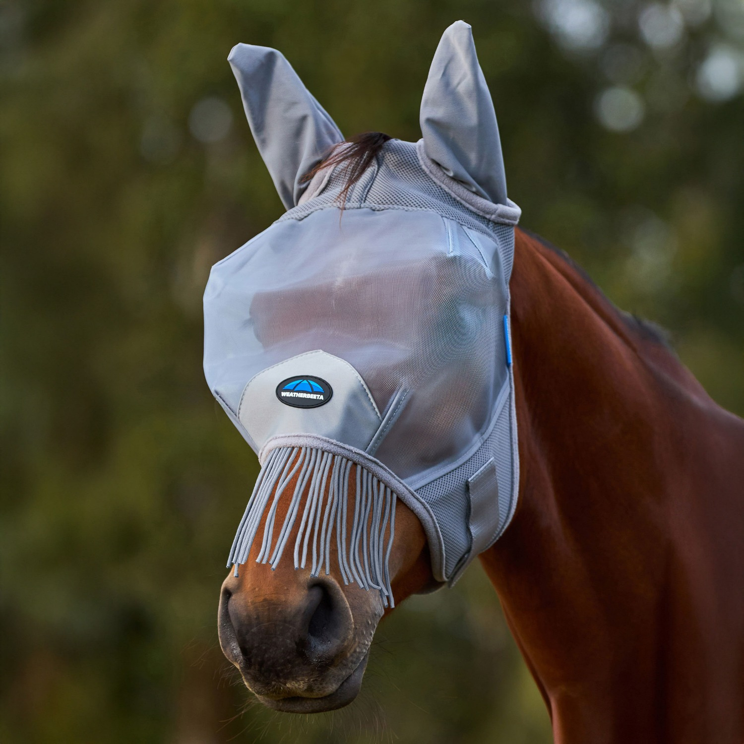 Weatherbeeta Comfitec Fine Mesh Fly Mask with Ears and Nose Fringes