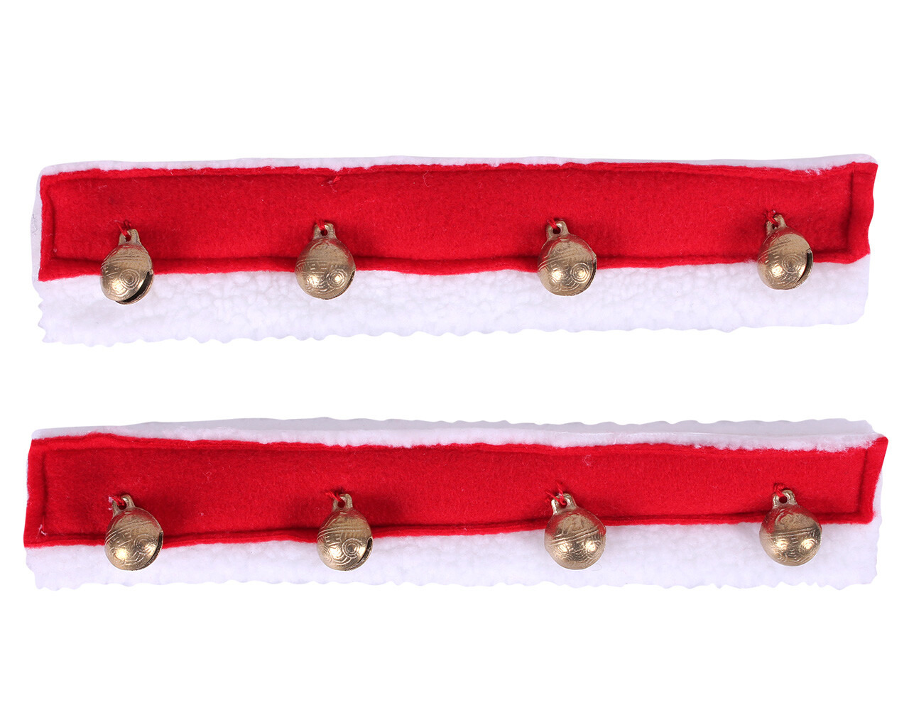 QHP Fur lining with Christmas bells