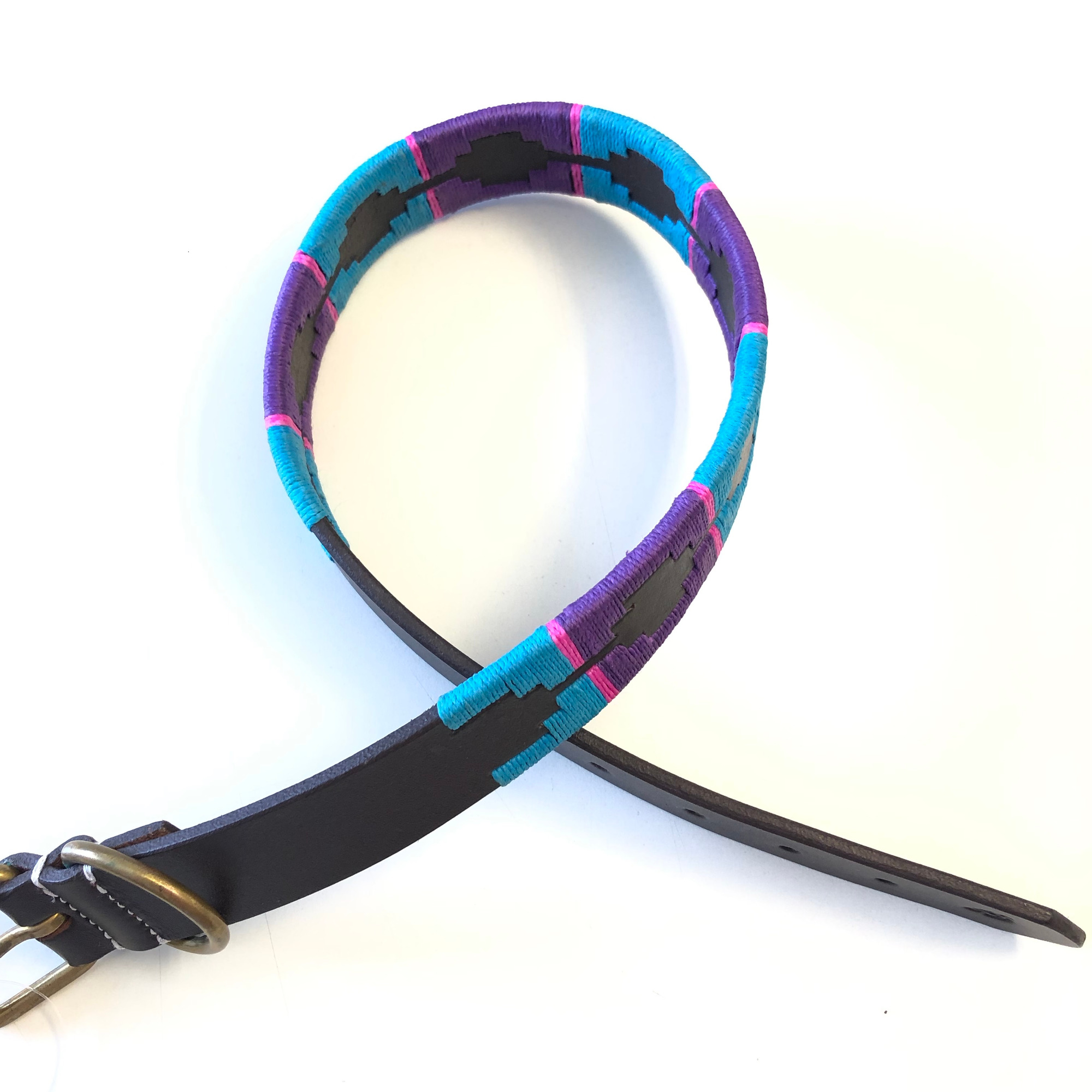 Euroriding Hondenhalsband Leder Polo Style