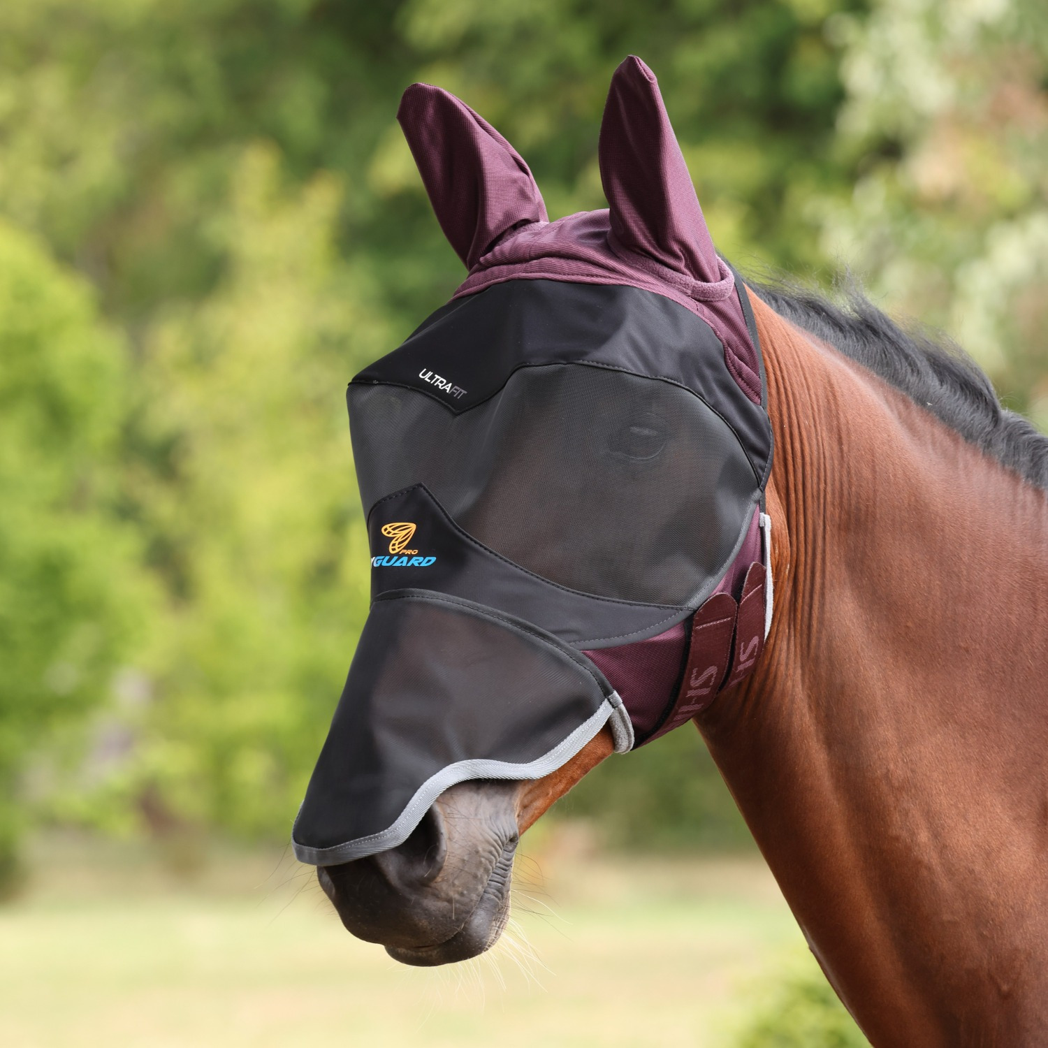Shires Fly Mask Deluxe with ears and nose