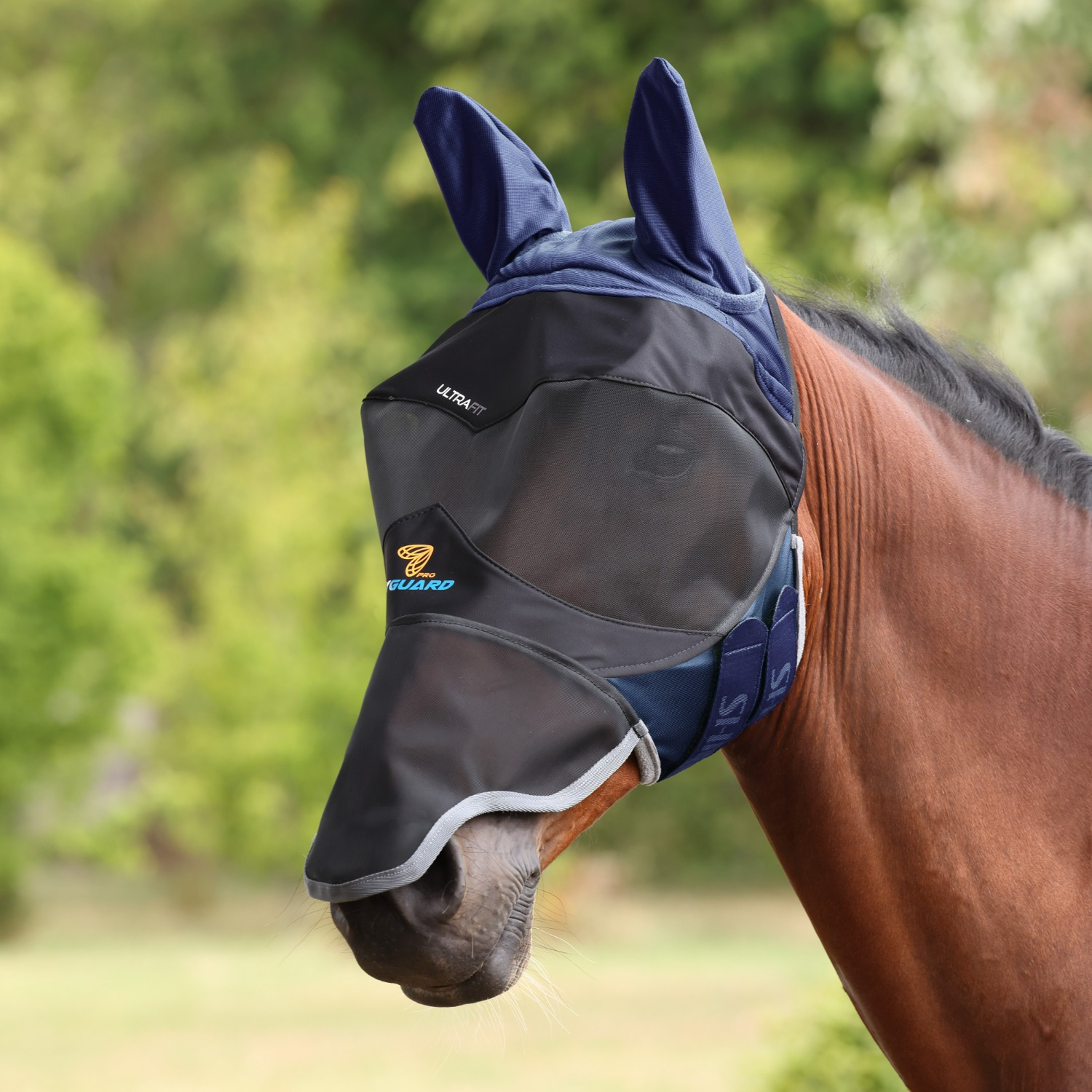 Shires Fly Mask Deluxe with ears and nose
