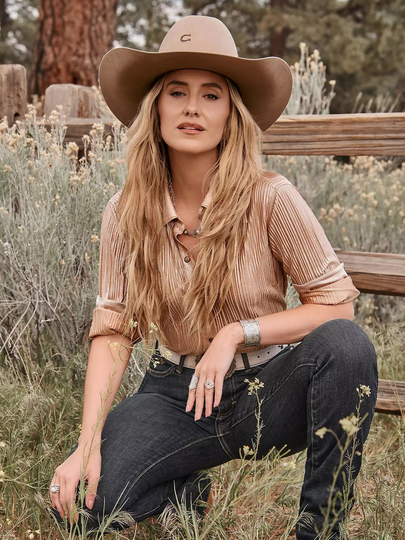 Wrangler Lainey Snap Shirt Rose Gold