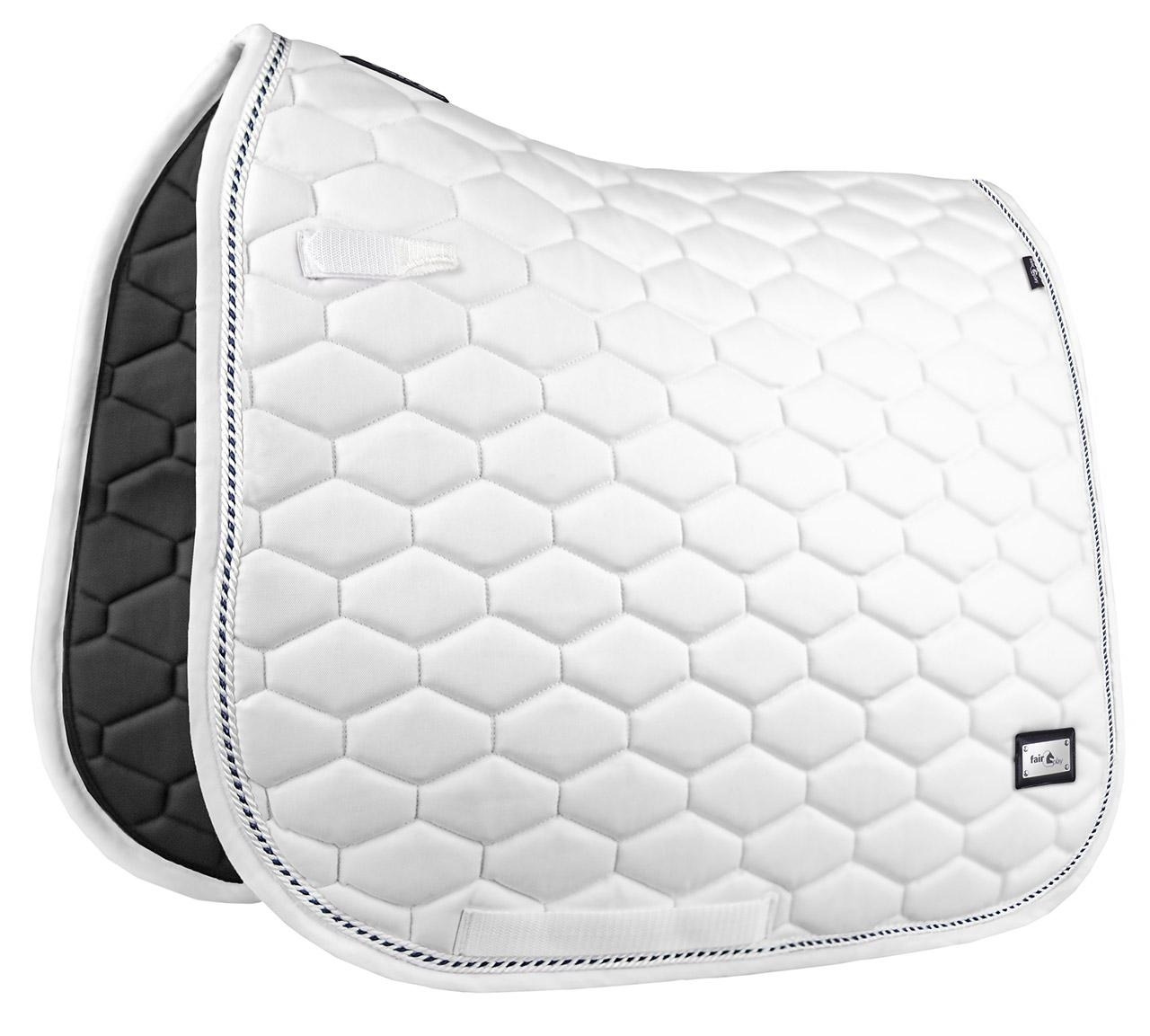 Fair Play Hexagon Saddle Pad White