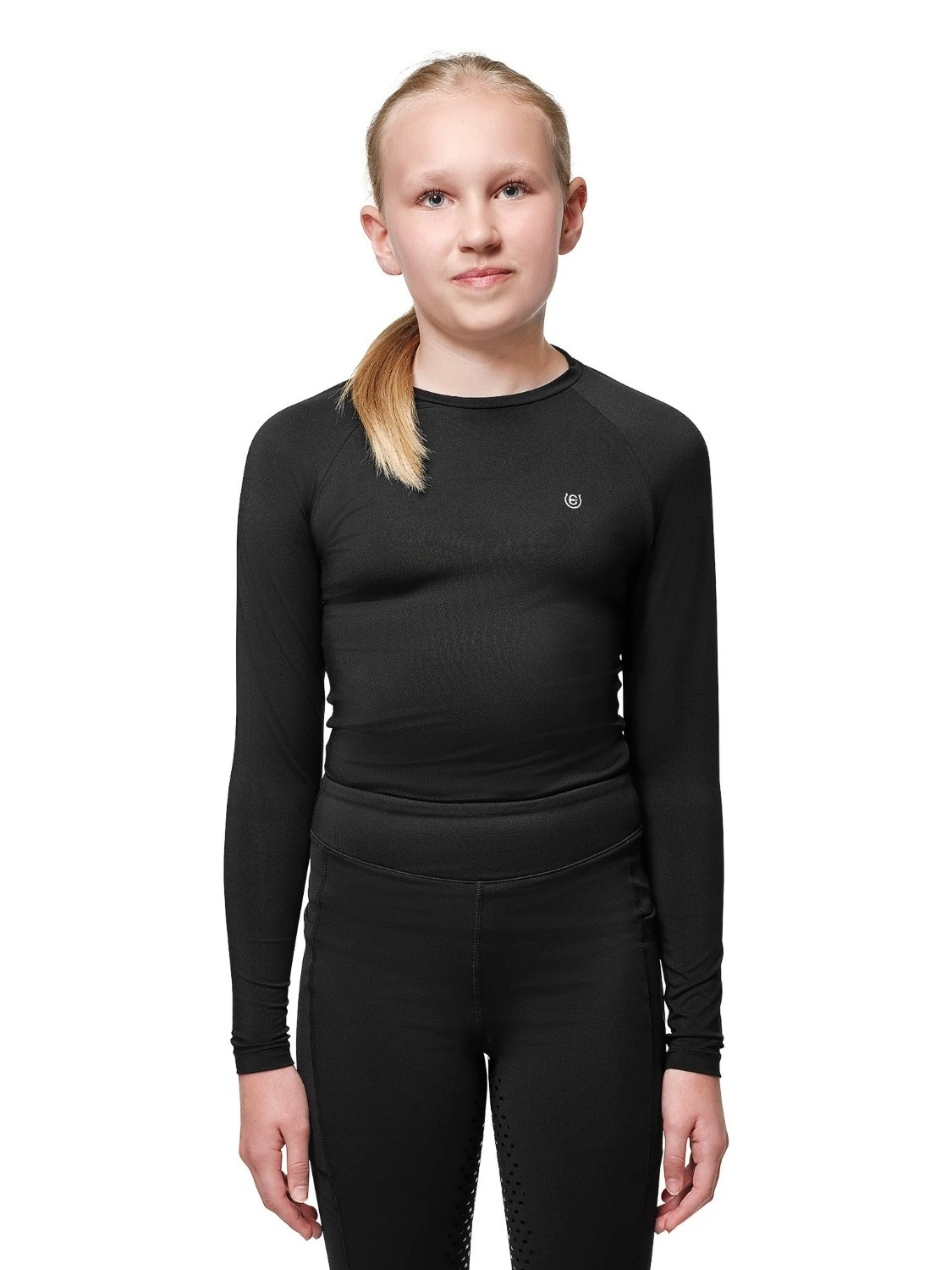 Equestrian Stockholm Young Rider Black Dynamic Base Layer Top