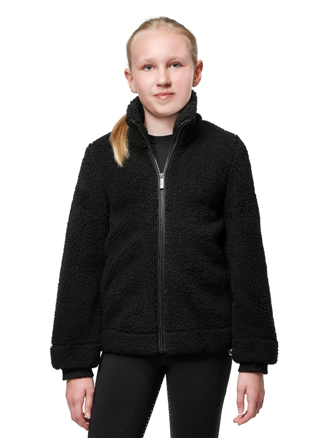 Equestrian Stockholm Young Rider Teddy Fleece Vest Black