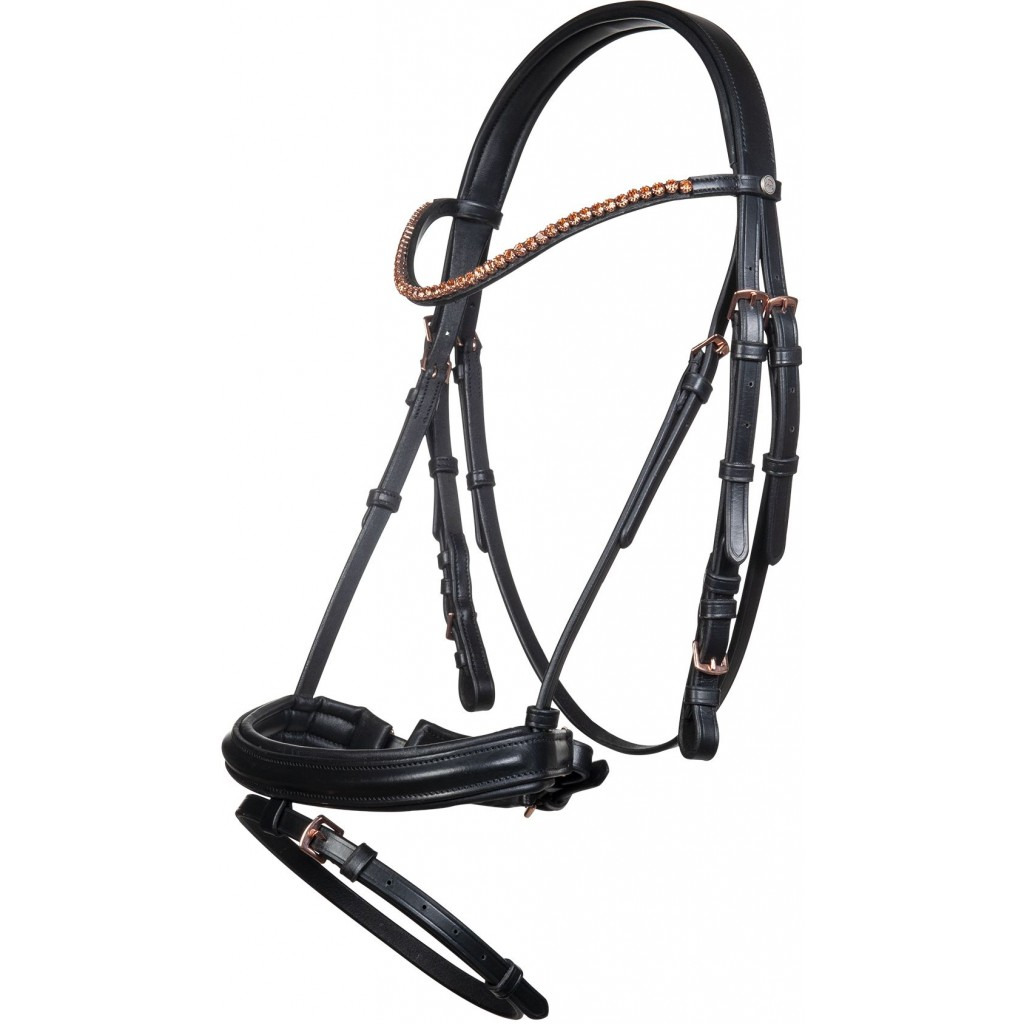 HKM Rose Gold Glamour Bridle