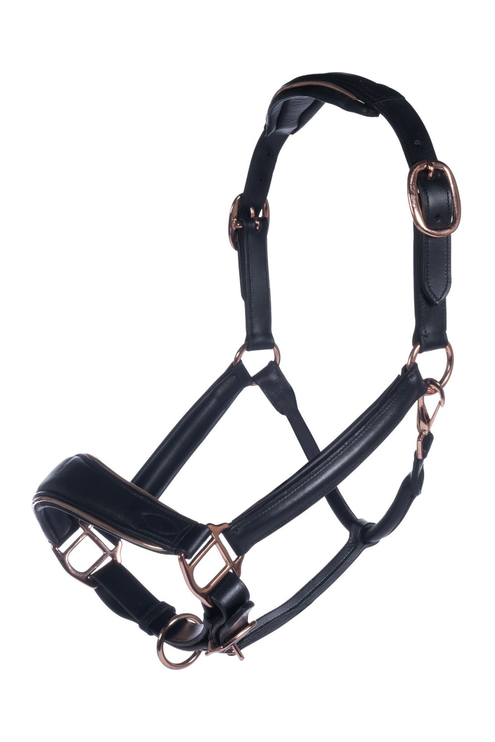 HKM Leather Halter Rosegold