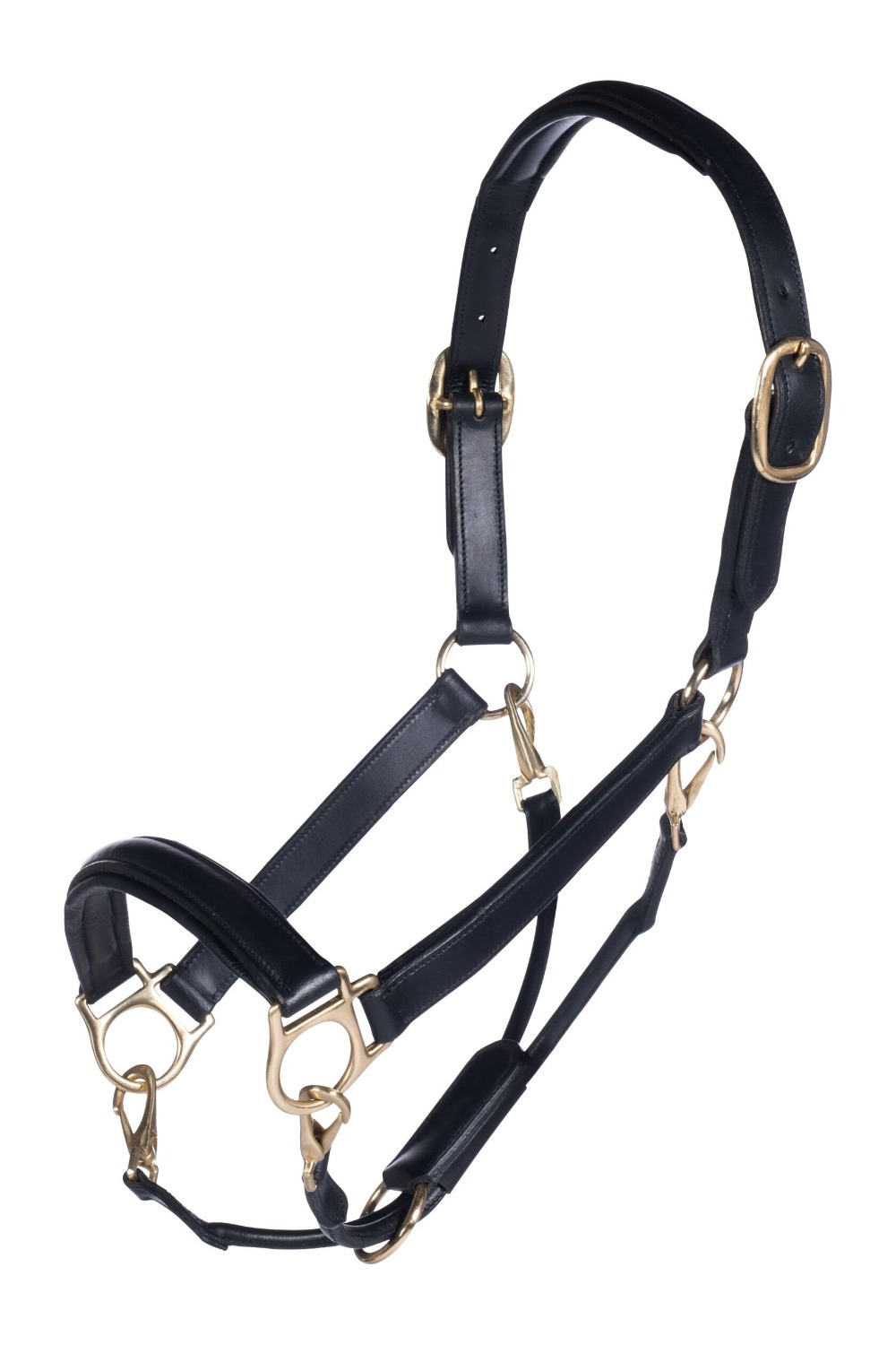 HKM Leather Halter Gold