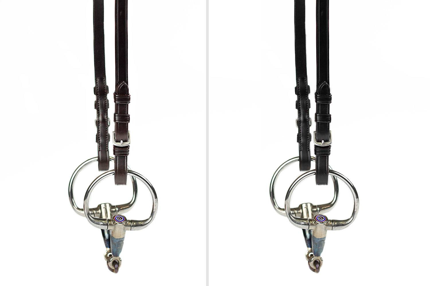 PS of Sweden Flat Cheekpieces with Regular Buckle - Black, Full