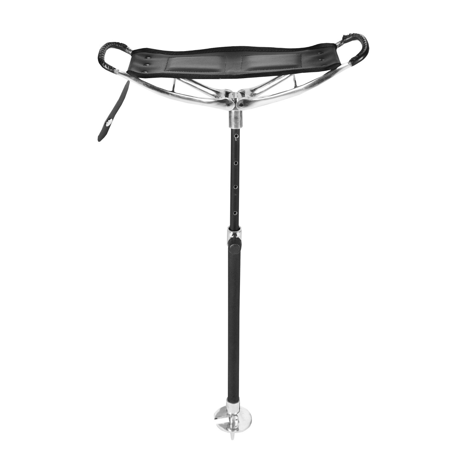 Horka Seat Stick, aluminium with leather seat