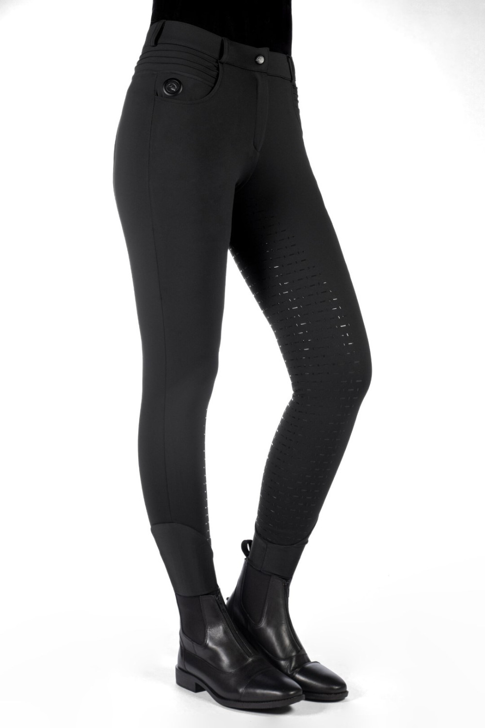 HKM Heated Riding Breeches Comfort Style Full Grip