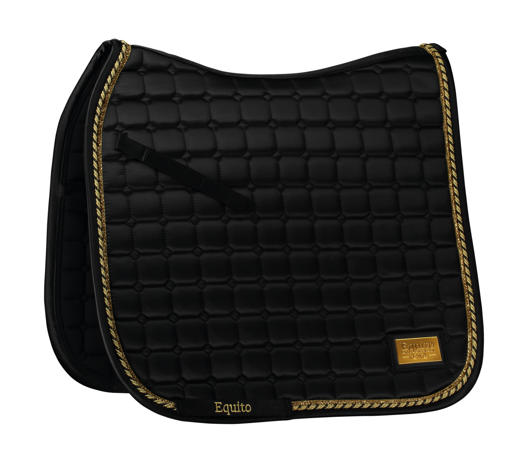 Equito Dressage Saddle Pad Black Gold