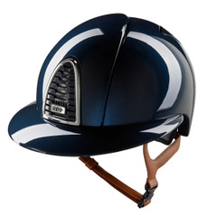 KEP Italia Cromo 2.0 Shine Blauw Polo Cognac Bandje
