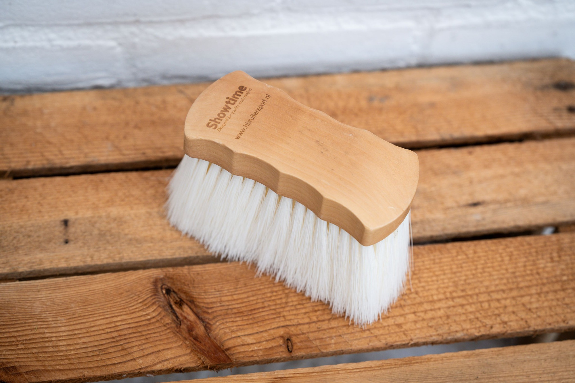 HB Showtime Luxe Houten Anatomische Zachte Borstel