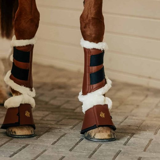 16C Bell Boots with Faux Fur Trim