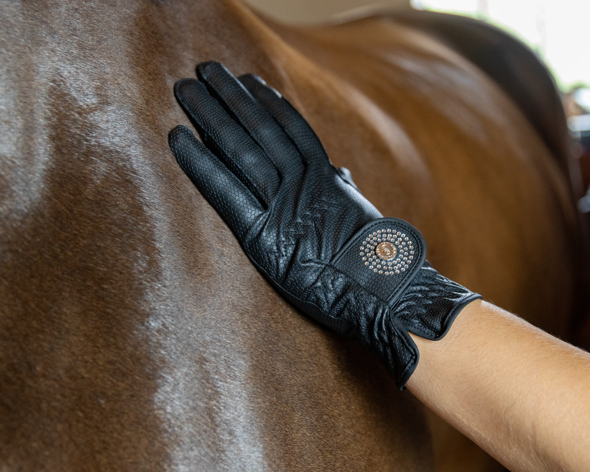 Kentucky Riding Gloves with Grip and Glitter