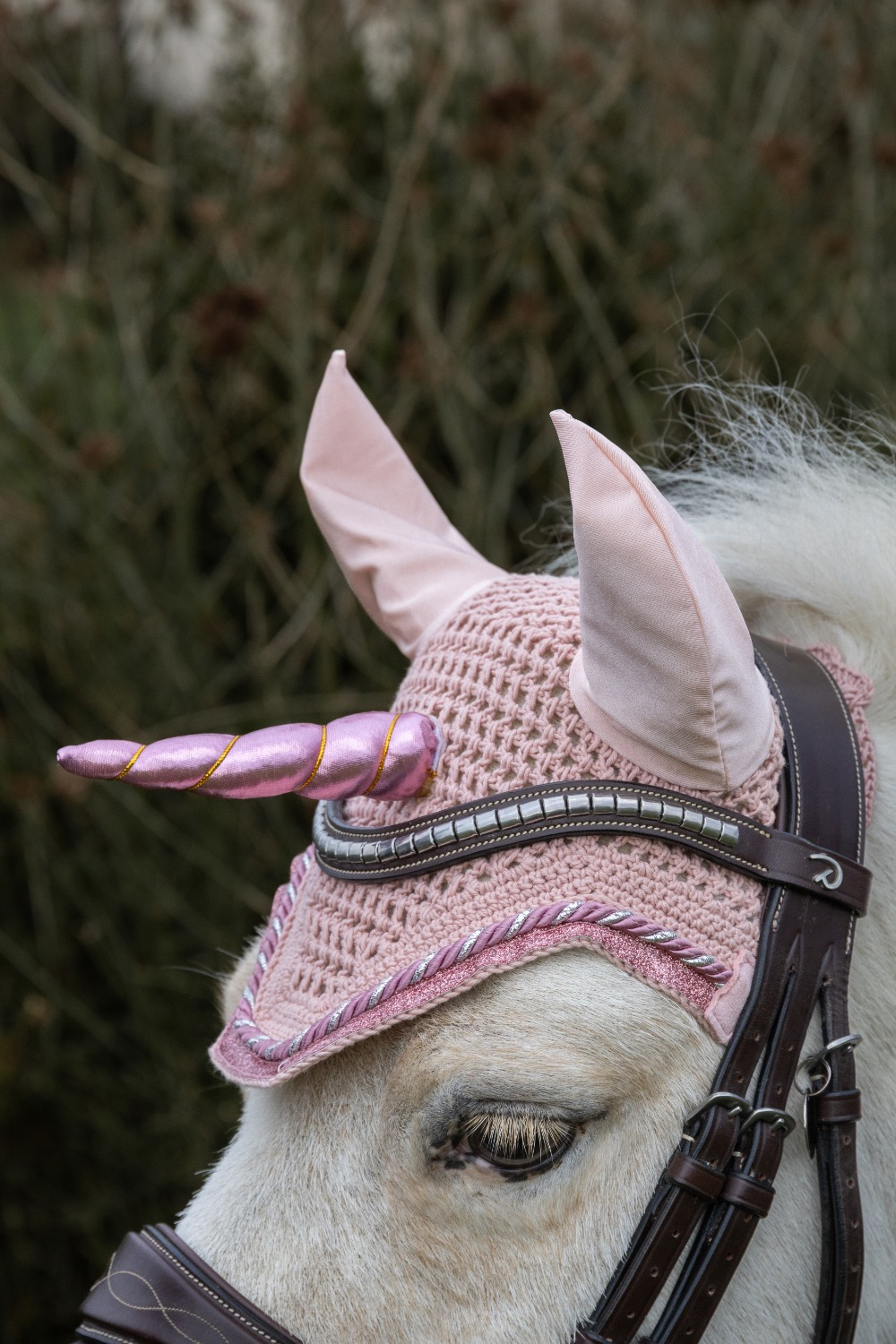 Kentucky Fly Veil Wellington Unicorn Glitter
