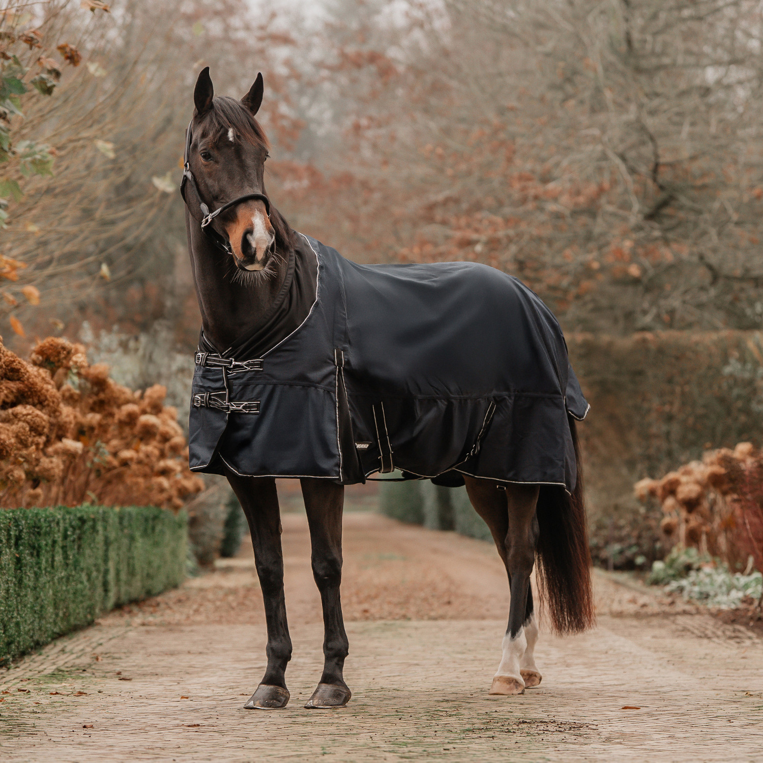 Horka Turnout Rug with Softshell Collar, 1200D, 0 GSM