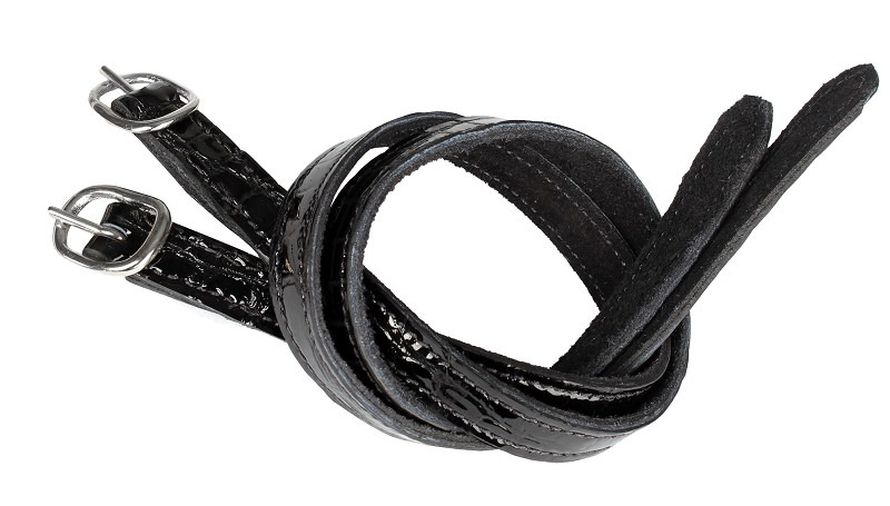 Horka Croc Patent Leather Spur Straps