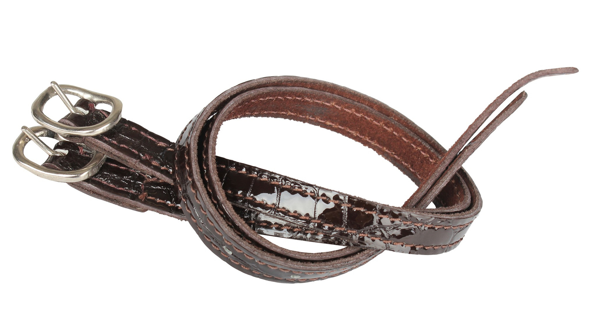 Horka Croc Patent Leather Spur Straps