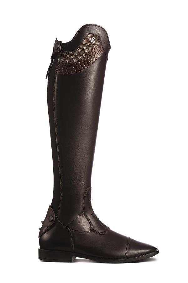 Cavallo Linus Slim Riding Boots Varano and Caiman Mocca
