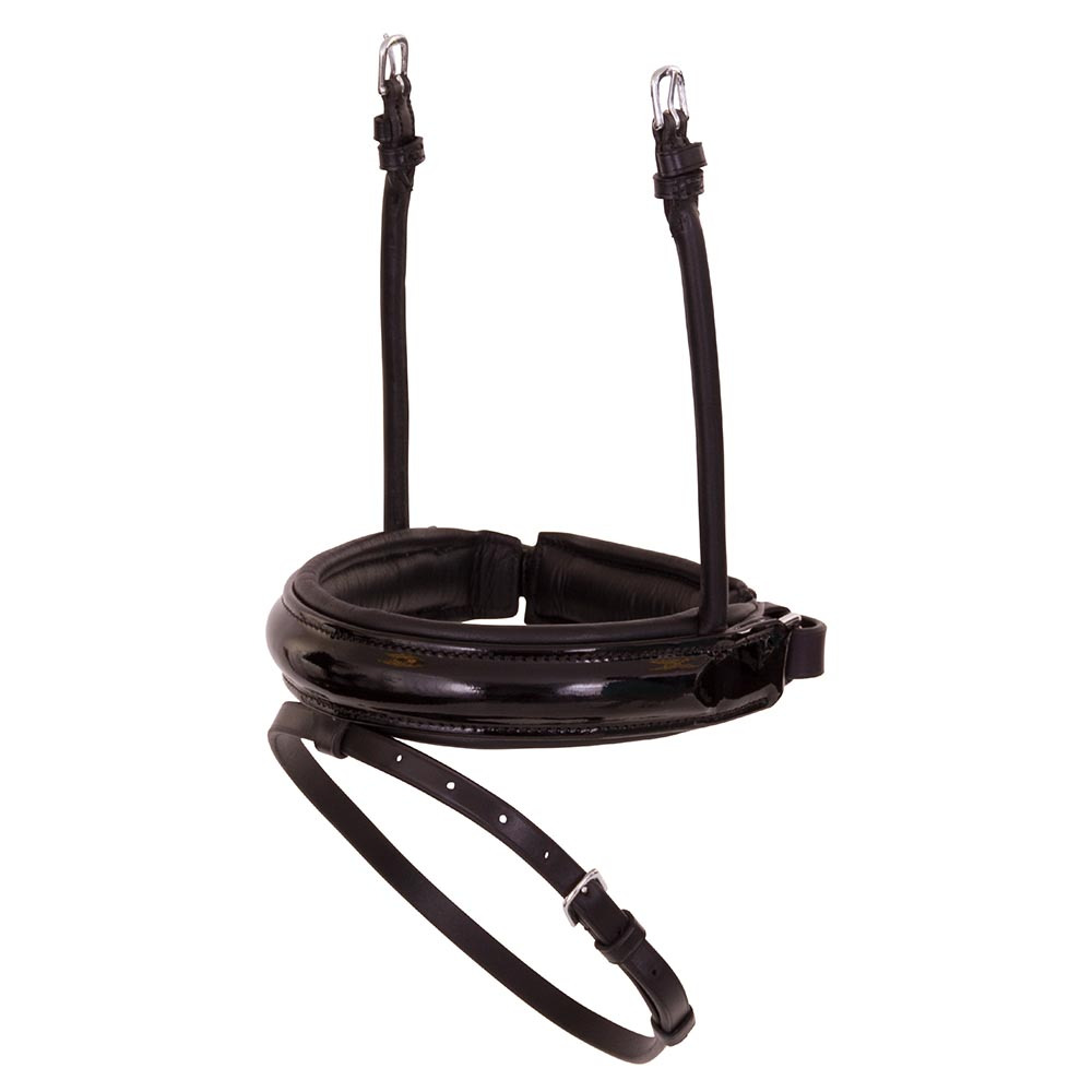 BR Combined Flash Noseband Lacquer Full Black