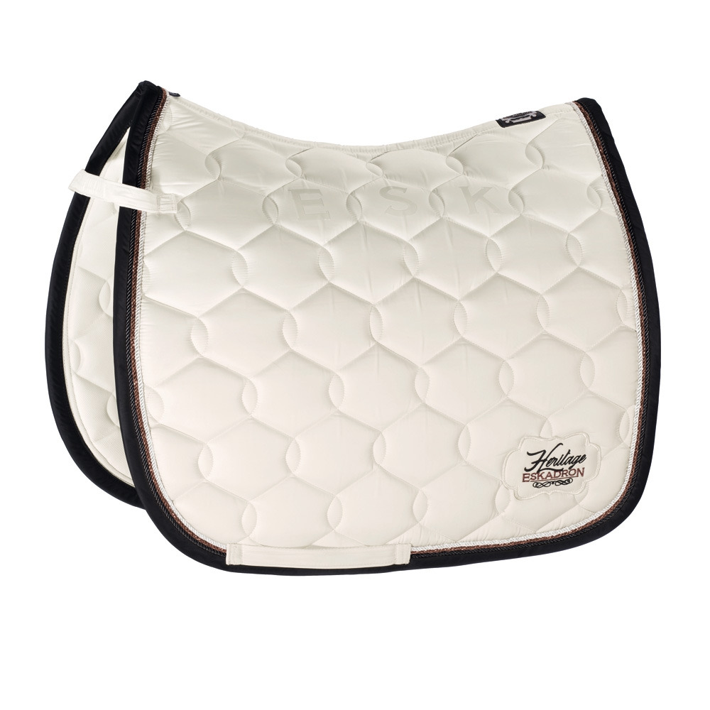 Eskadron Heritage AW'18 Glossy Emblem Saddle Pad Ivory