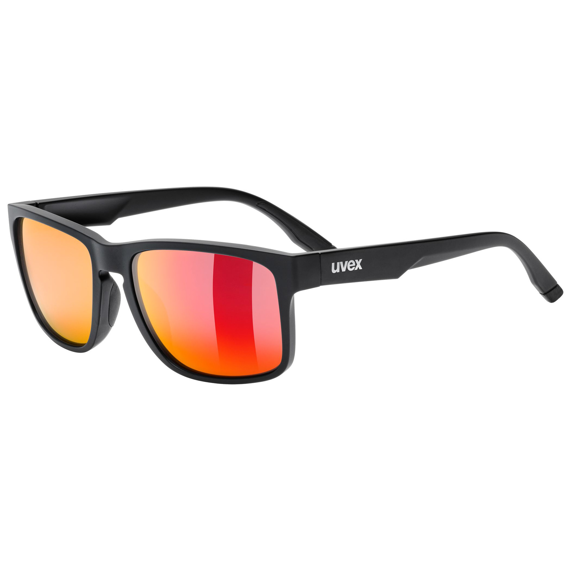 Uvex Poise Zwart Mat / Spiegel Rood