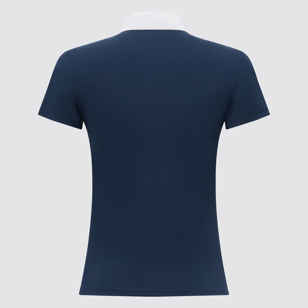 Cavalleria Toscana FW'23 CT Orbit Jersey S/S Wedstrijd Zip Polo Meisjes