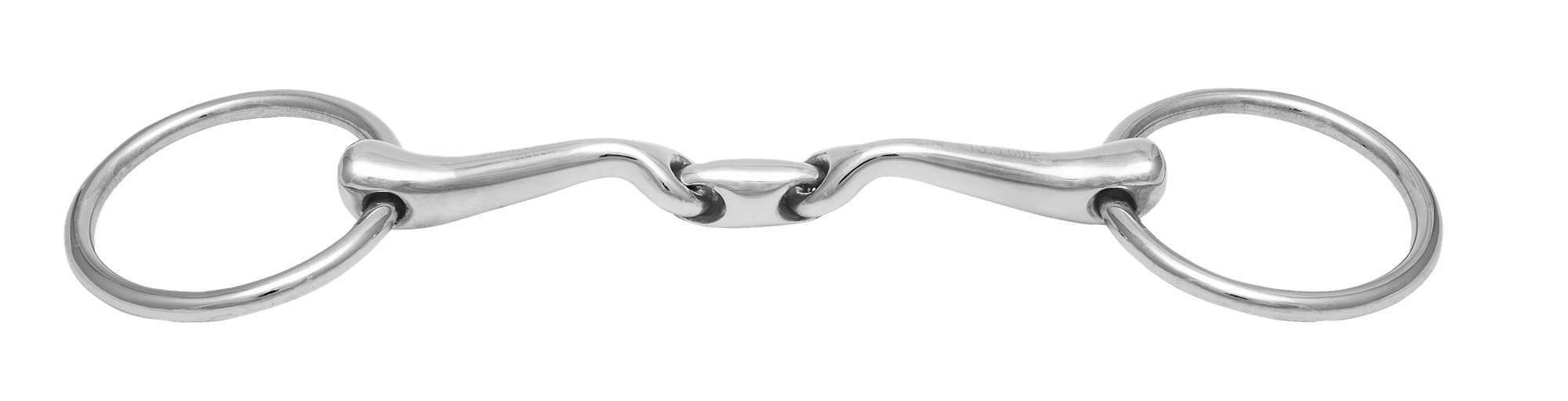 Stübben Steeltec Fine Line Double-Jointed Bradoon Bit