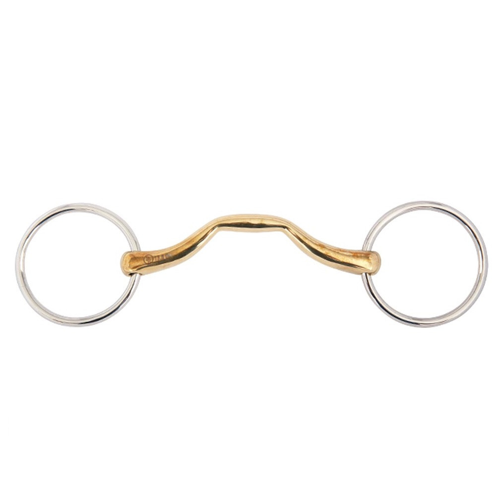 BR Mullen Mouth Loose Ring Snaffle Soft Contact 14 mm