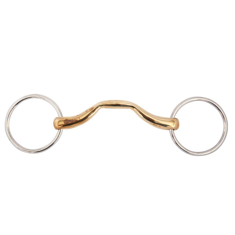 BR Mullen Mouth Loose Ring Snaffle Soft Contact 16 mm