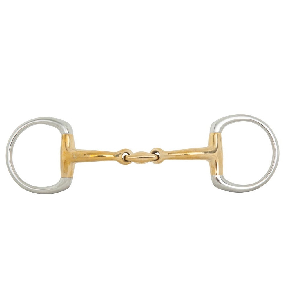 BR Double Jointed Eggbutt Snaffle Soft Contact 14 mm Cuprigan