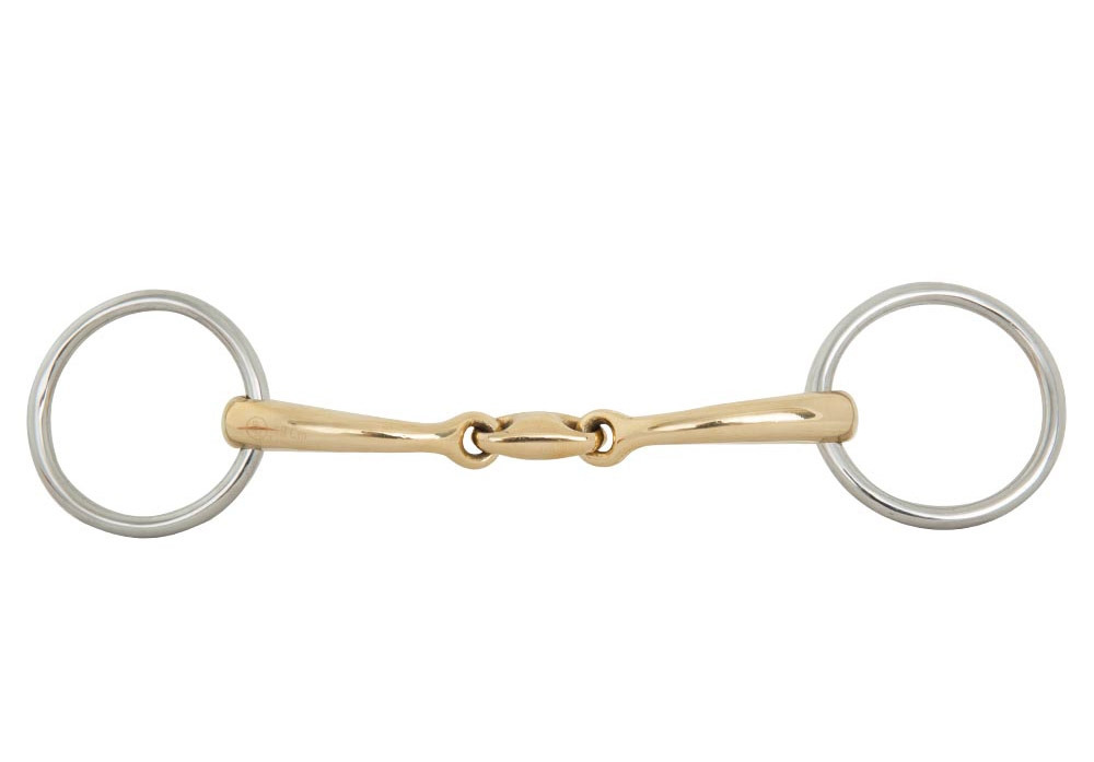 BR Double Jointed Loose Ring Bradoon Soft Contact 12 mm