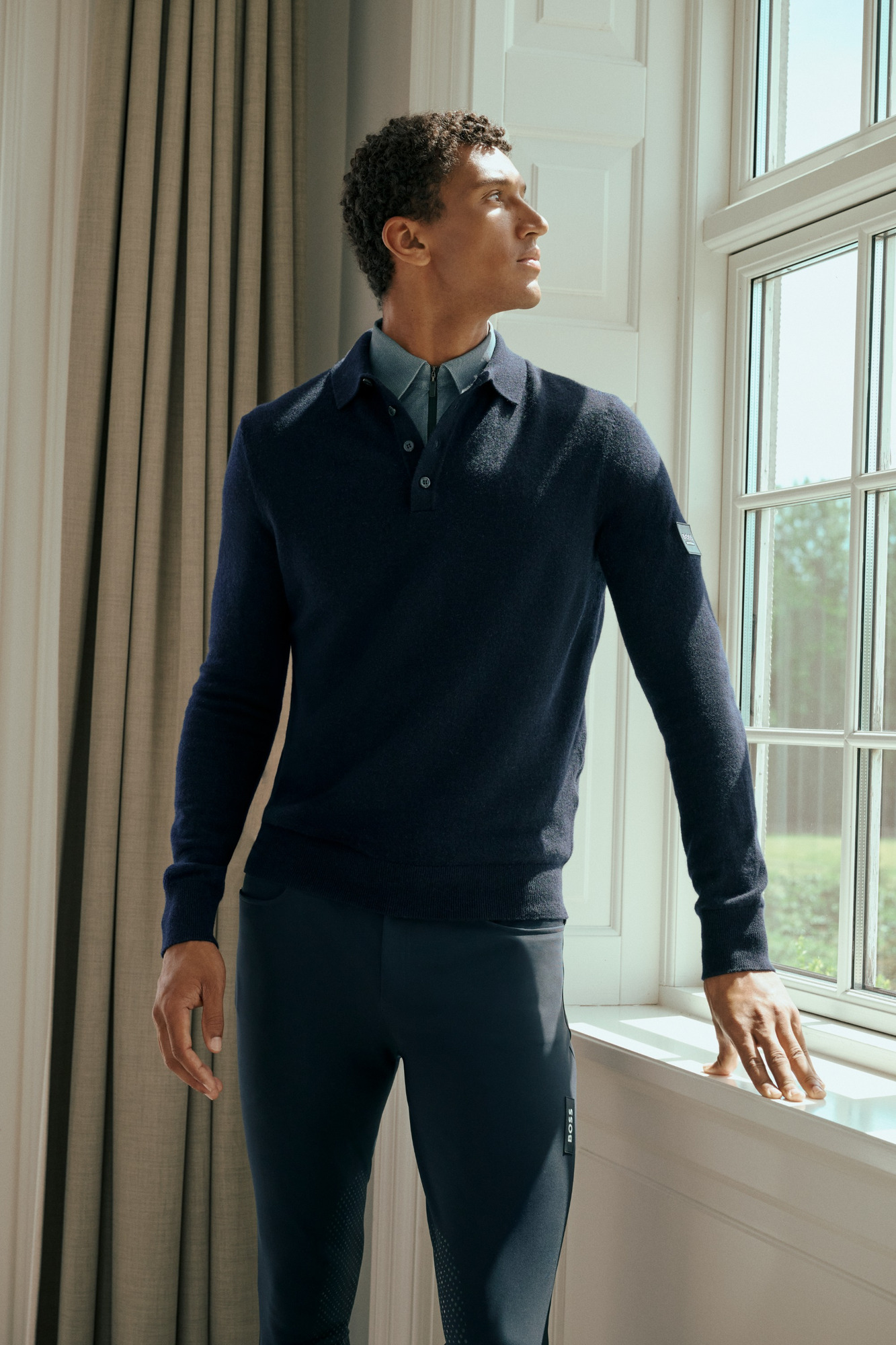 BOSS Equestrian FW26 Herren-Strickpolo Jude