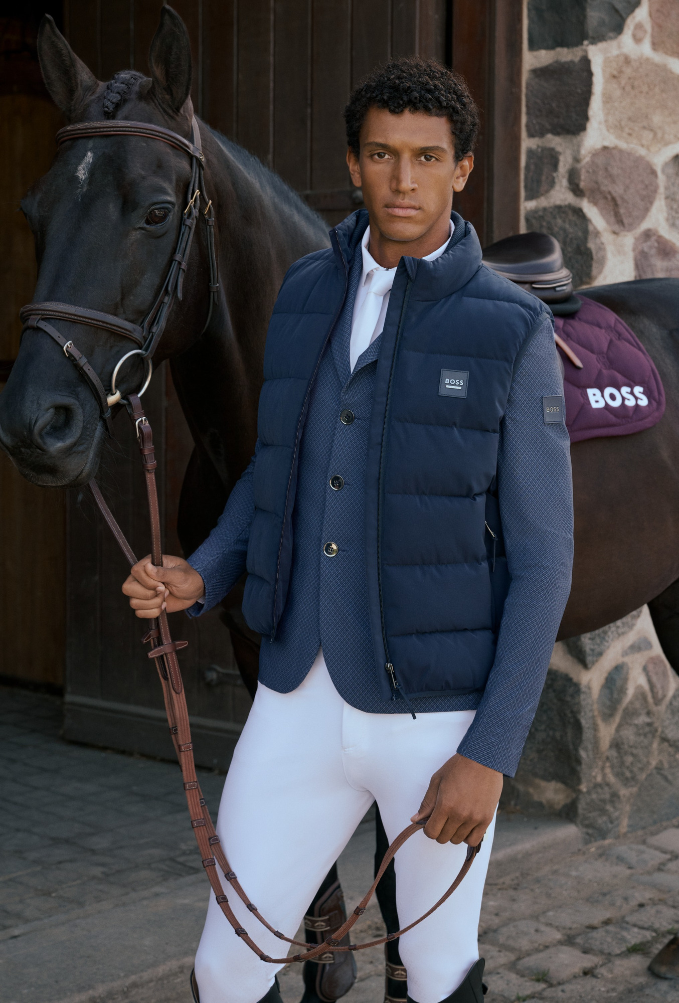 BOSS Equestrian FW26 Herren-Pufferweste Jacob