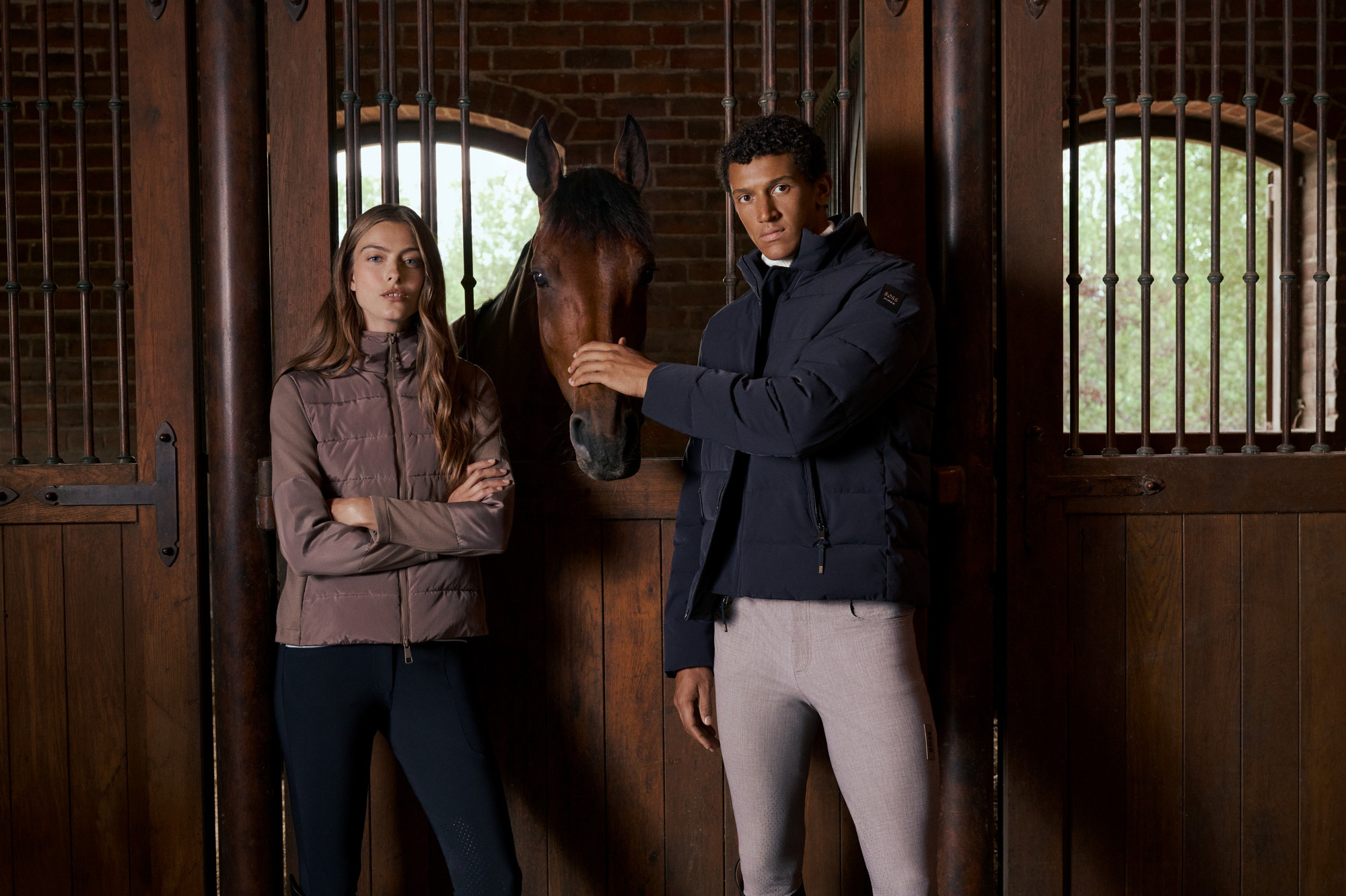 BOSS Equestrian FW26 Herren-Pufferjacke Velvet Jamie