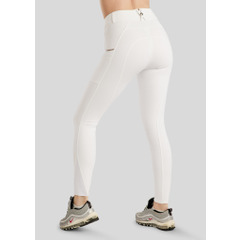 Montar SS26 MoLila Reithose Champagner Kristall-Tape Reithose mit Champagnerkristallen Weiß F/G