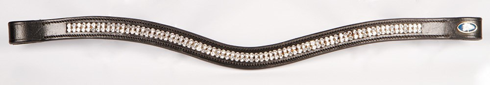 Harry's Horse Browband Crystal Wave Silver