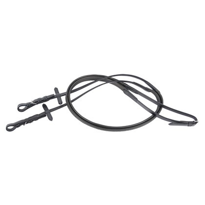 Harry's Horse reins, soft rubber, black
