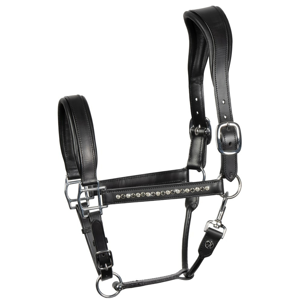 Harry's Horse Anatomical Leather Halter Crystal